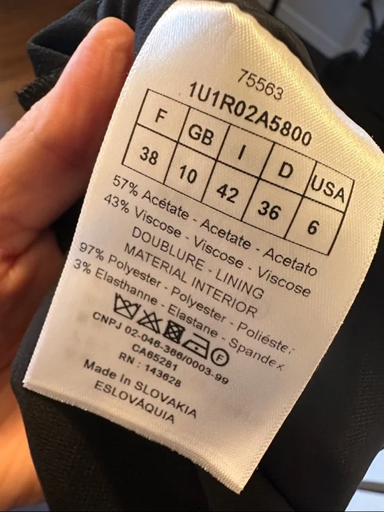 Dior Black Long-Sleeve Collared Midi Dress - Picture 6 of 6